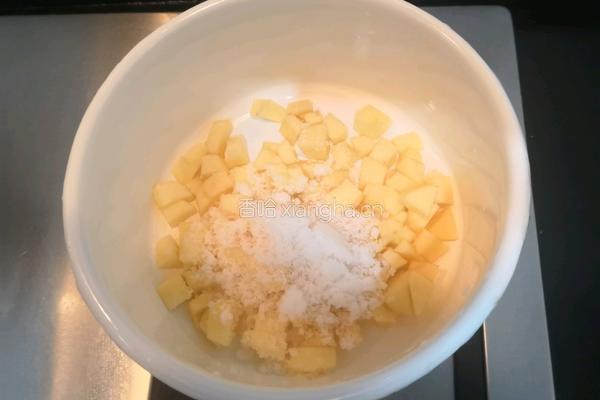 (无油)抹茶苹果卷的做法图解9