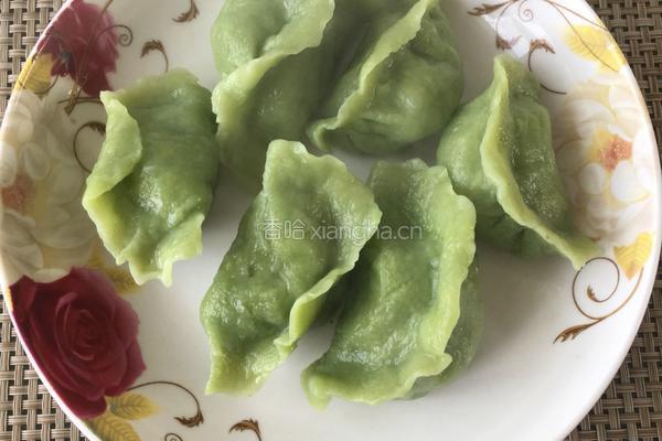 菠菜面猪肉大葱饺子的做法图解6