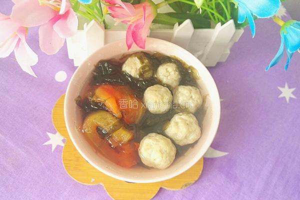 紫菜番茄圆子汤的做法图解13