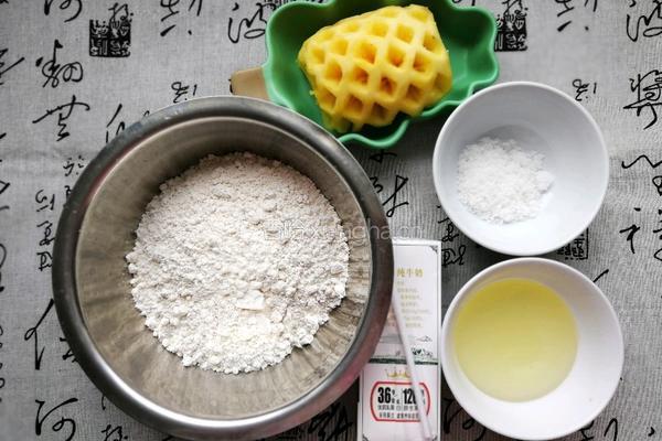 菠萝酥油饼的做法图解1
