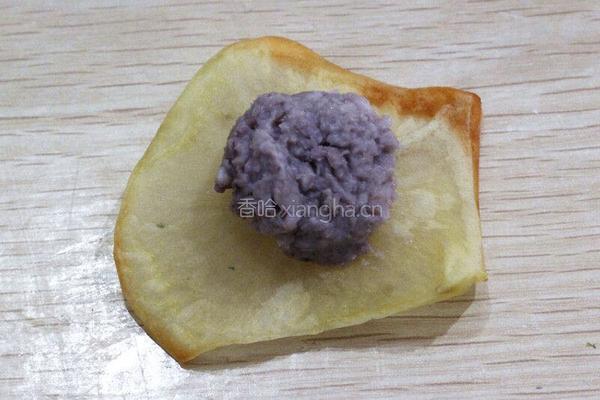 无油薯片芋泥塔的做法图解5