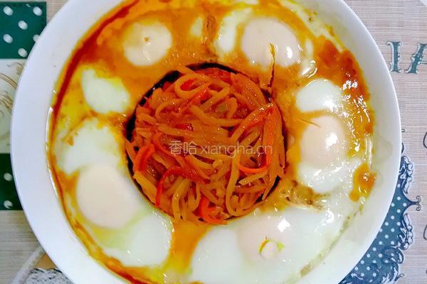 鸡蛋卧土豆丝