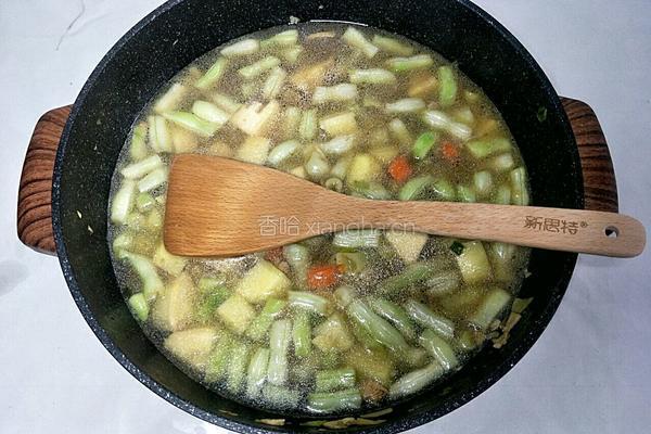 米饭素炖菜的做法图解8