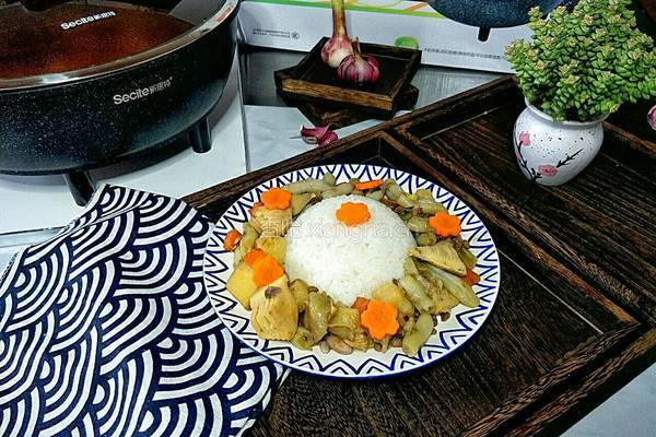 米饭素炖菜的做法图解14