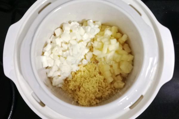 小米山药苹果粥 (宝宝辅食）的做法图解4