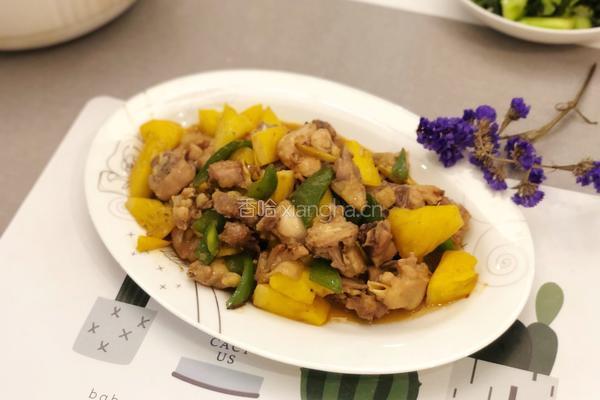 菠萝炒鸡