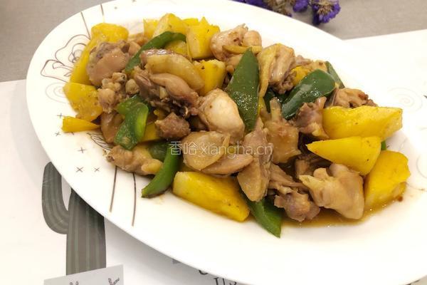 菠萝炒鸡的做法图解12