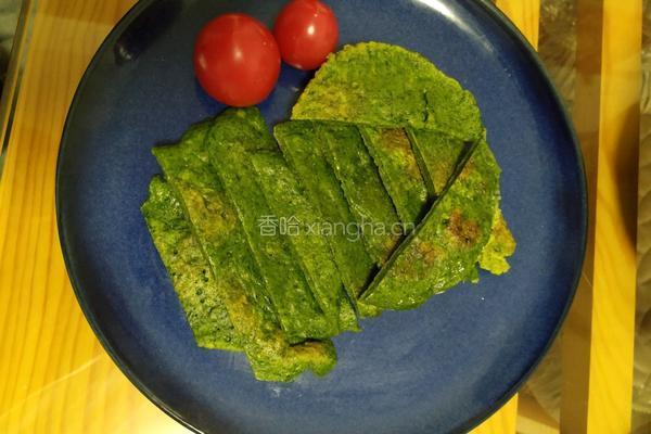 菠菜鸡蛋饼的做法图解6
