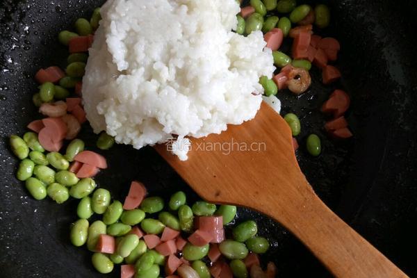 菠萝虾仁炒饭的做法图解10