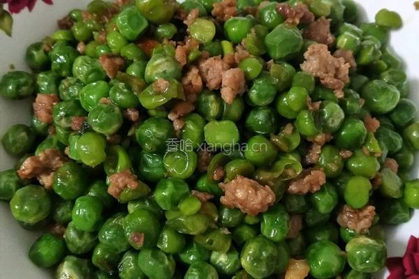 豌豆炒肉沫的做法图解9