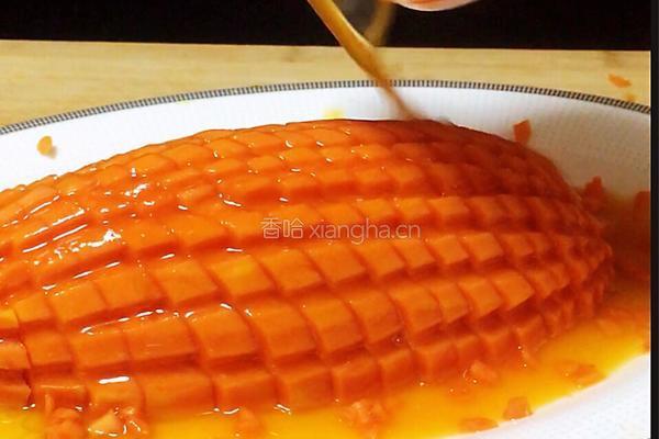 橙汁木瓜的做法图解16