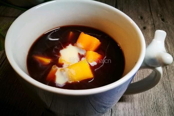 香芒紫米甜汤的做法图解8
