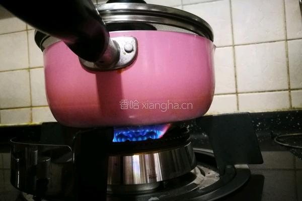 香芒紫米甜汤的做法图解5