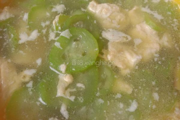 丝瓜鸡蛋汤的做法图解7