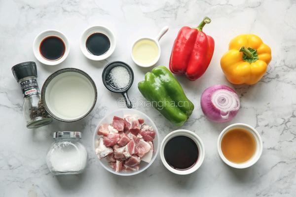 彩椒洋葱肉饼的做法图解1