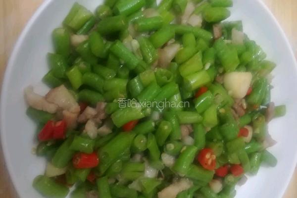 长豆角炒肉