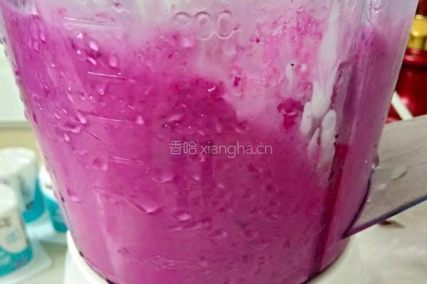 火龙果酸奶昔的做法图解4