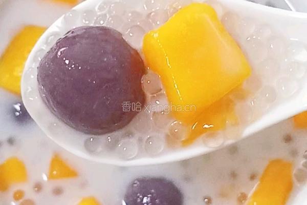 牛奶芋圆芒果西米露的做法图解20