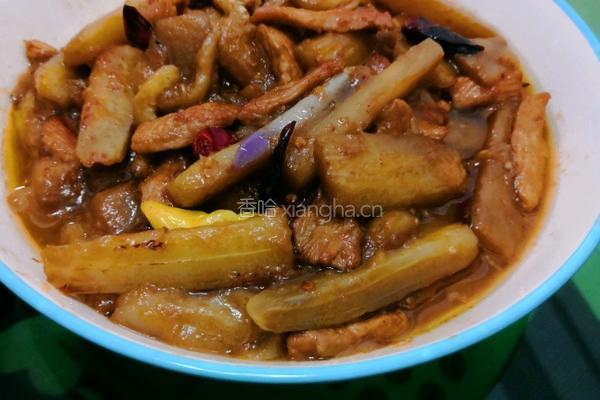 茄子炒肉的做法图解6