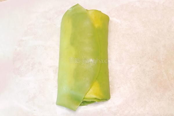 抹茶芒果毛巾卷的做法图解21