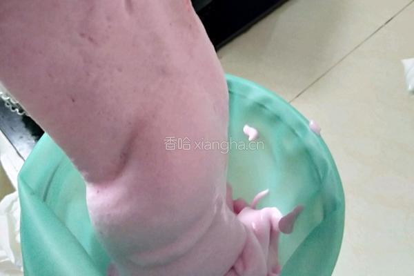 红心火龙果溶豆的做法图解8