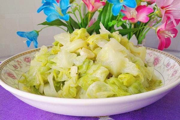 清炒莲花白的做法图解12