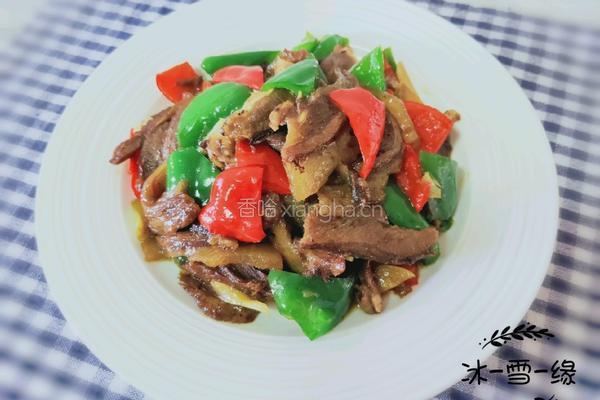 辣椒炒牛头肉的做法图解9