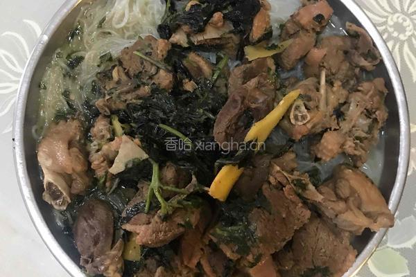 家常紫苏粉丝焖鸭