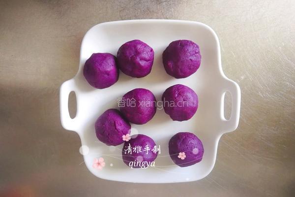 紫薯小面包的做法图解4