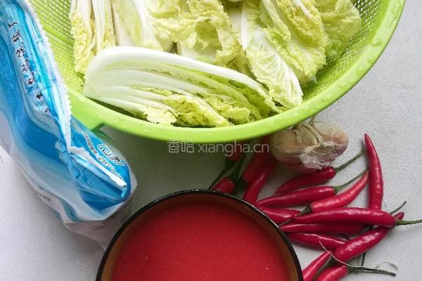 酸辣白菜的做法图解2