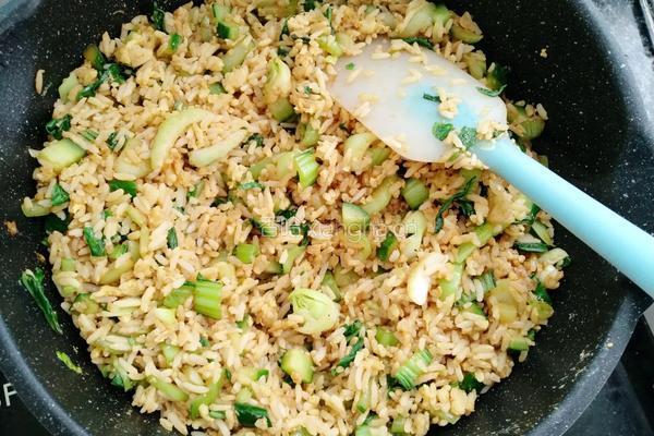 黄瓜青菜蛋炒饭的做法图解14
