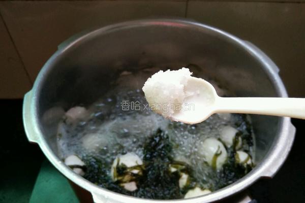 紫菜白肉丸子汤的做法图解6