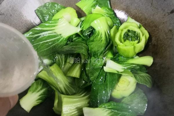 清炒上海青的做法图解5