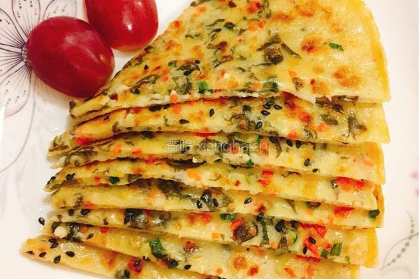 红萝卜紫菜煎饼的做法图解10