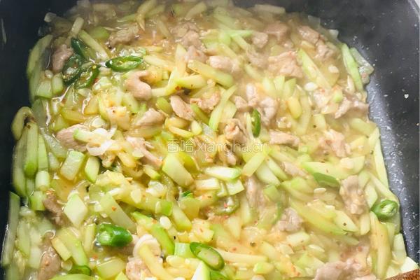 西葫芦炒肉的做法图解8