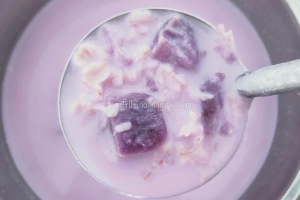 紫薯牛奶燕麦粥的做法图解7