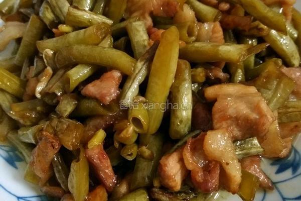 酸豆角炒五花肉