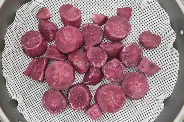 紫薯牛奶燕麦粥的做法图解2