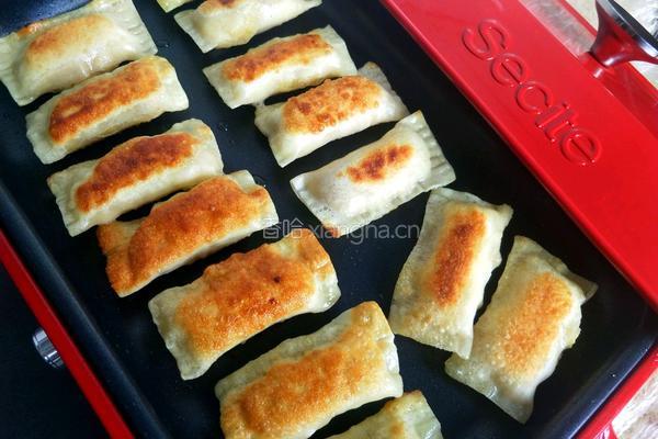 馄饨皮香蕉派的做法图解9