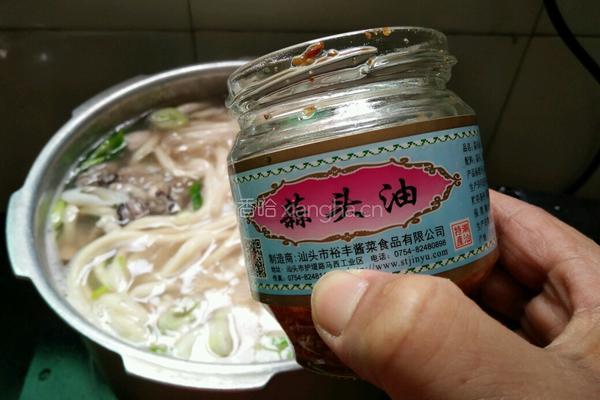 葱香海蛎肉片汤面的做法图解11