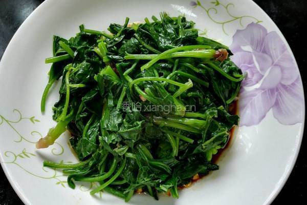 菠菜拌花生米的做法图解6