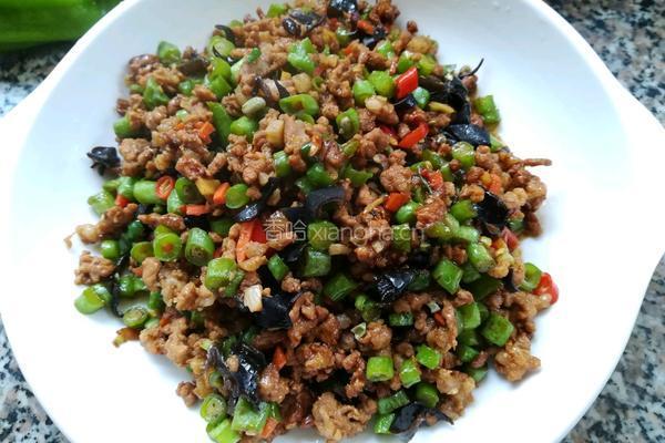 肉沫豇豆的做法图解5
