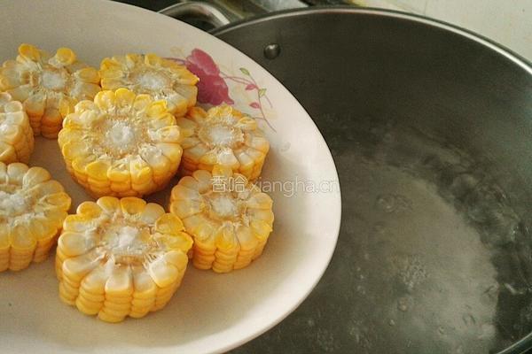 玉米青菜圆子汤的做法图解8