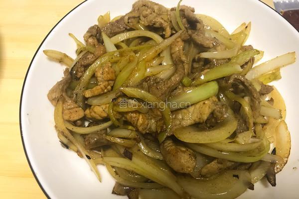 圆葱炒肉的做法图解5