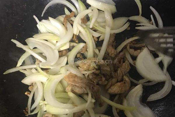 圆葱炒肉的做法图解4