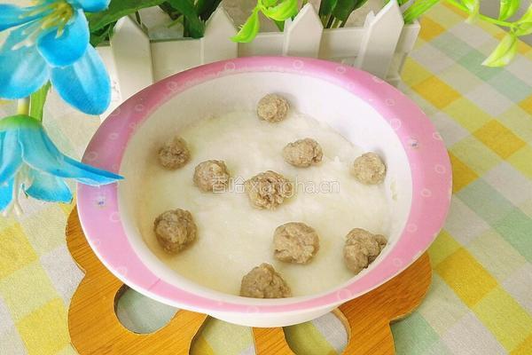 洋葱鸡蛋牛肉丸子（宝宝营养米糊）的做法图解12