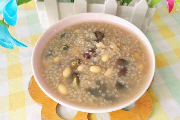 黑豆黄豆小米粥的做法图解9