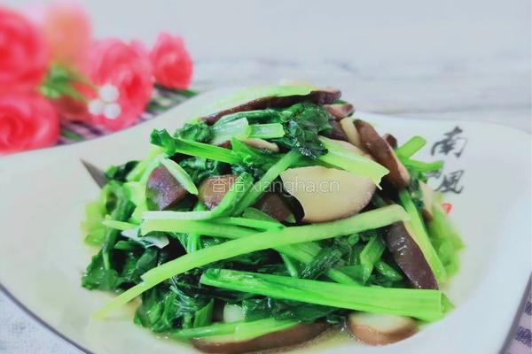 香菇炒小白菜