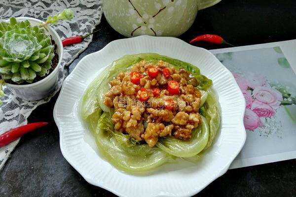 肉末生菜的做法图解8