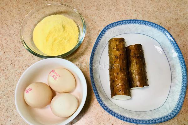 山药鸡蛋玉米饼的做法图解1